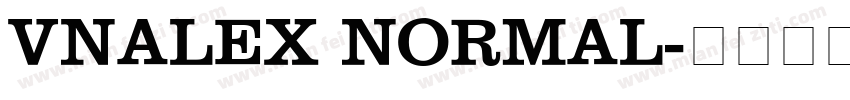 VNAlex Normal字体转换